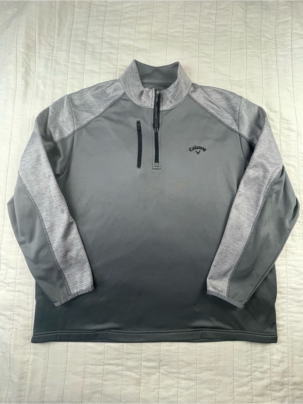 Callaway Men's Gray Quarter-Zip Pullover XL